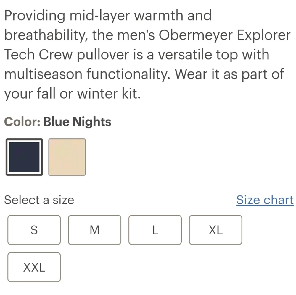 Obermeyer Explorer Tech Crew Pullover NWT - image 7